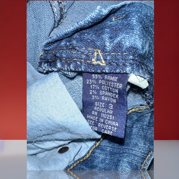 Angels low rise flare jeans Sz. 3 Vintage Y2K - Picture 8 of 9